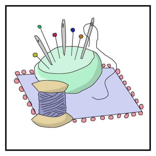 Sewing thread and needles